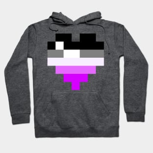 Pixel Heart - Ace Pride Hoodie